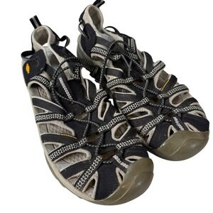 KEEN Women's Newport H2 Waterproof Sport Sandals Size 10.5 Black Grey Gorpcore